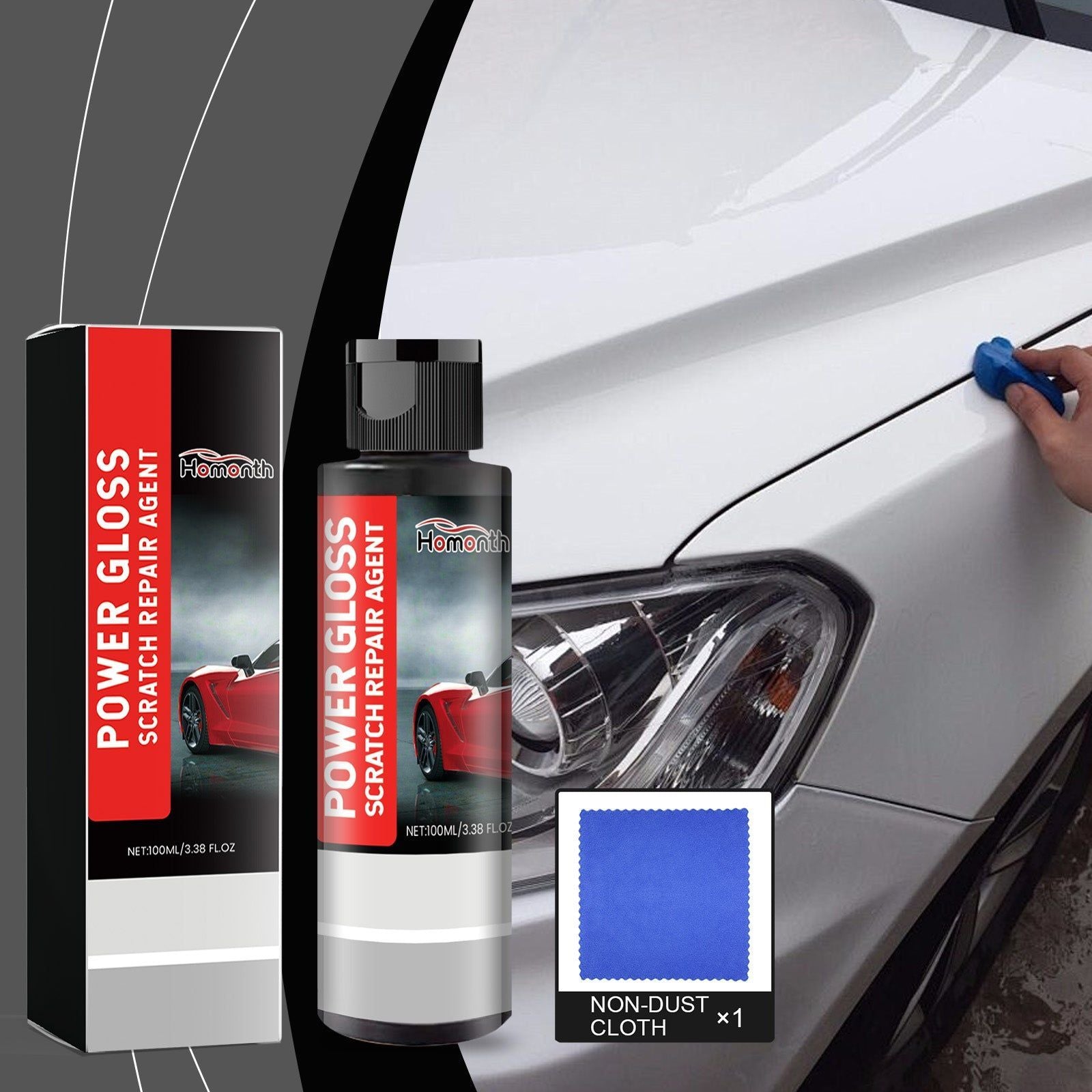 Car Scratch Repair Kit, Fast Scratch Fix, Car Paint Polishing, Mirror Finish ,1set