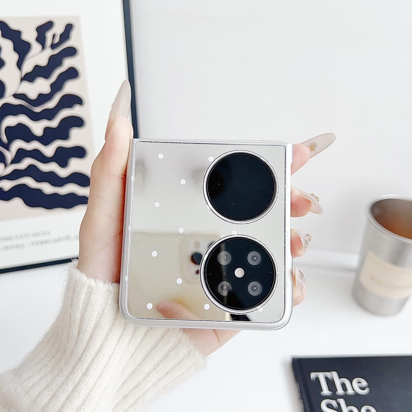 Mirror Polka Dot PC Case For Huawei P50 Pocket