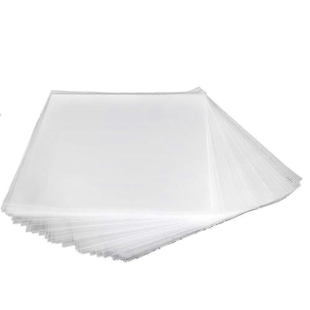 50pcs Opp Gel Record Protective Cover For Turntable Player Lp Vinyl Record Bag Flat Open