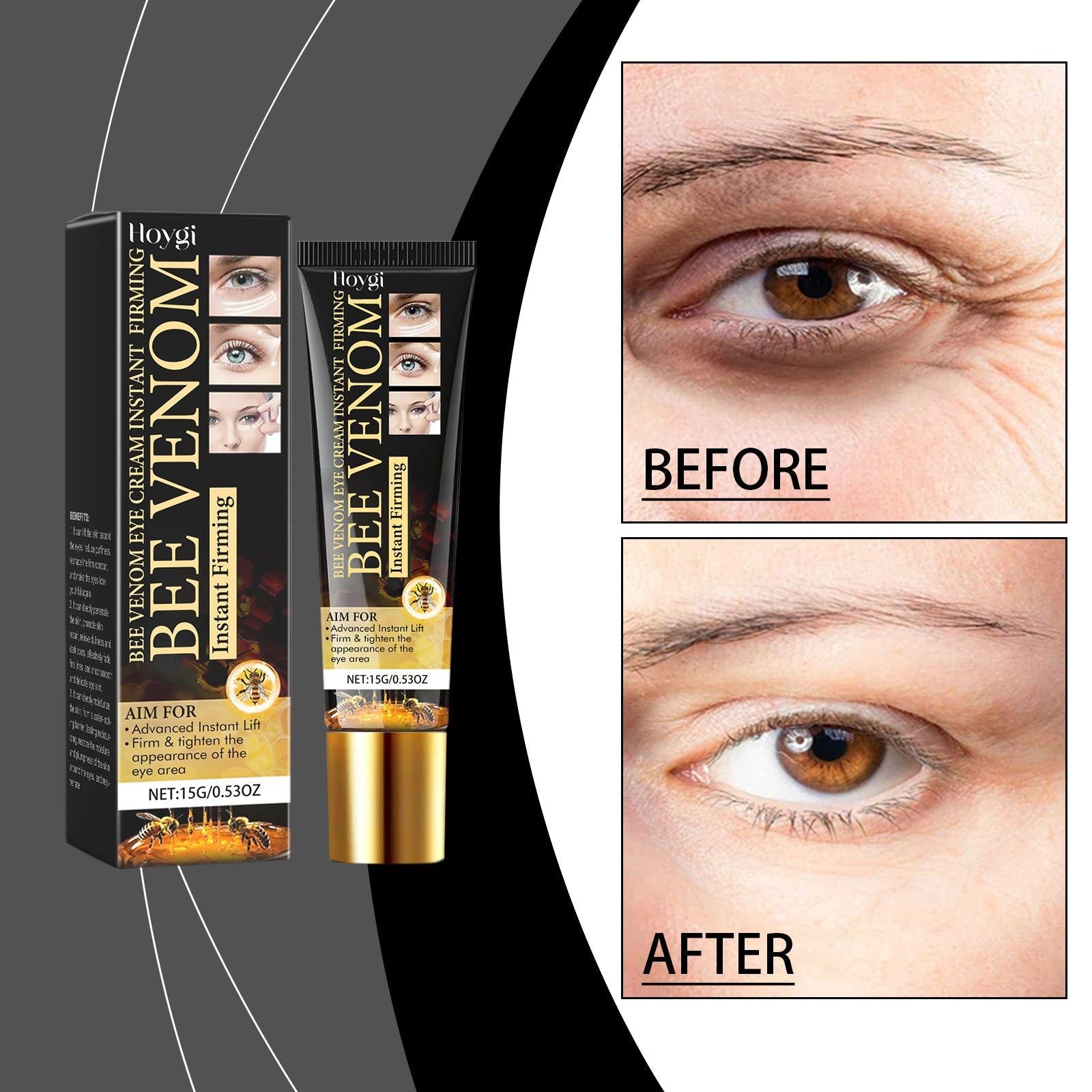 Revitalize Your Eyes with Bee Venom Firming Eye Cream, Anti-Wrinkle, Hydrating, and Skin Firming ,15g