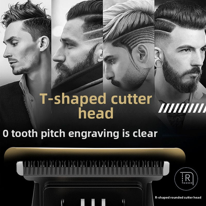 Digital Hair Clipper with Ceramic Blade, USB Rechargeable