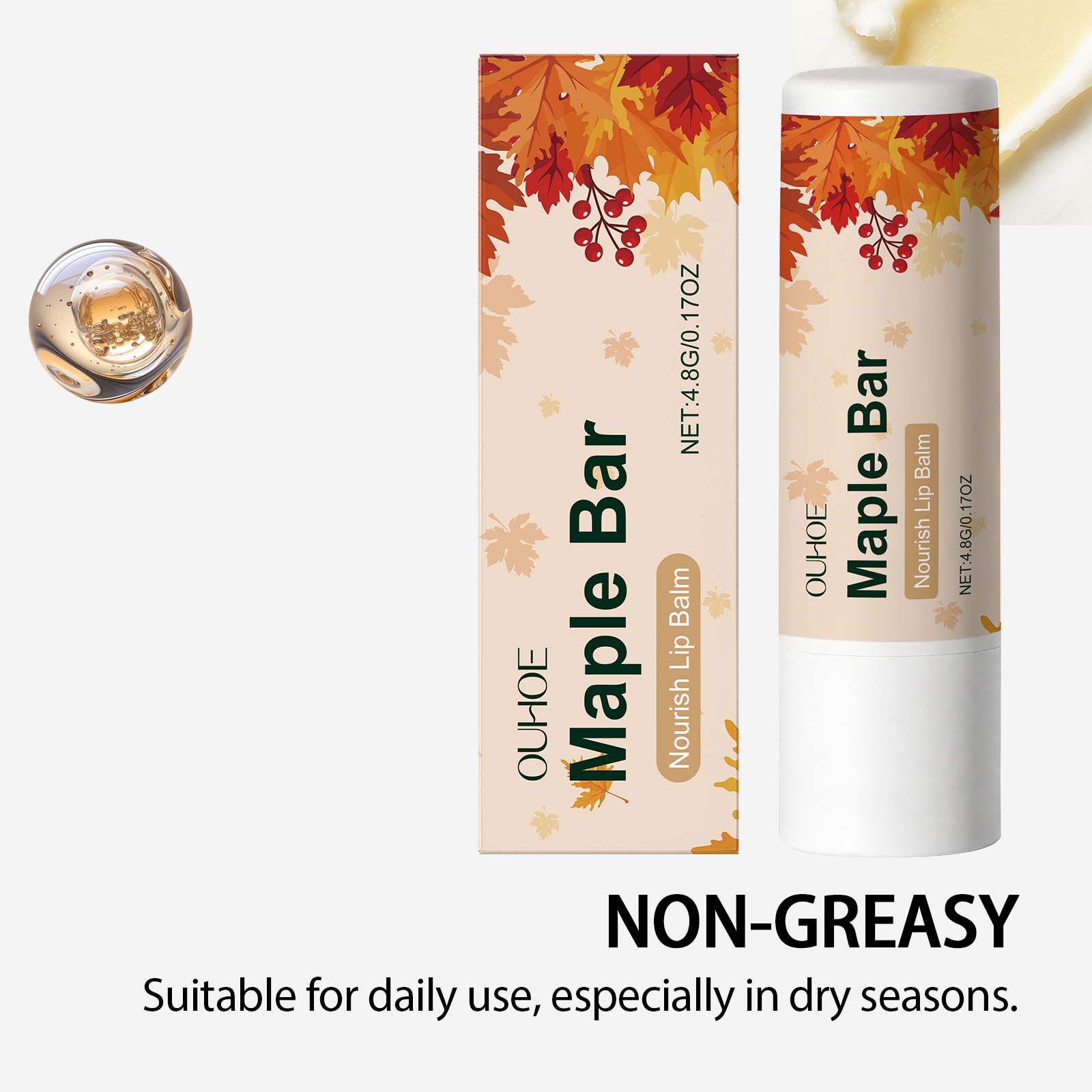 Candy Bar Lip Care Moisturizing Balm, Nourishes, Hydrates, Smooths, Long-lasting ,4.8g