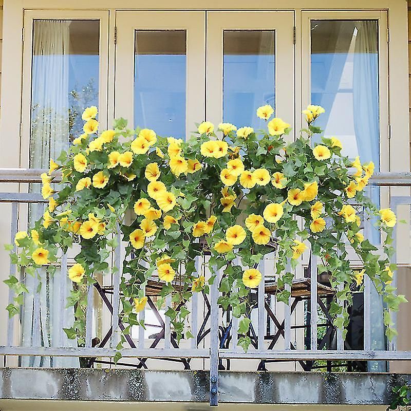 Artificial Petunia Hanging Basket for Indoor and Outdoor Decoration
