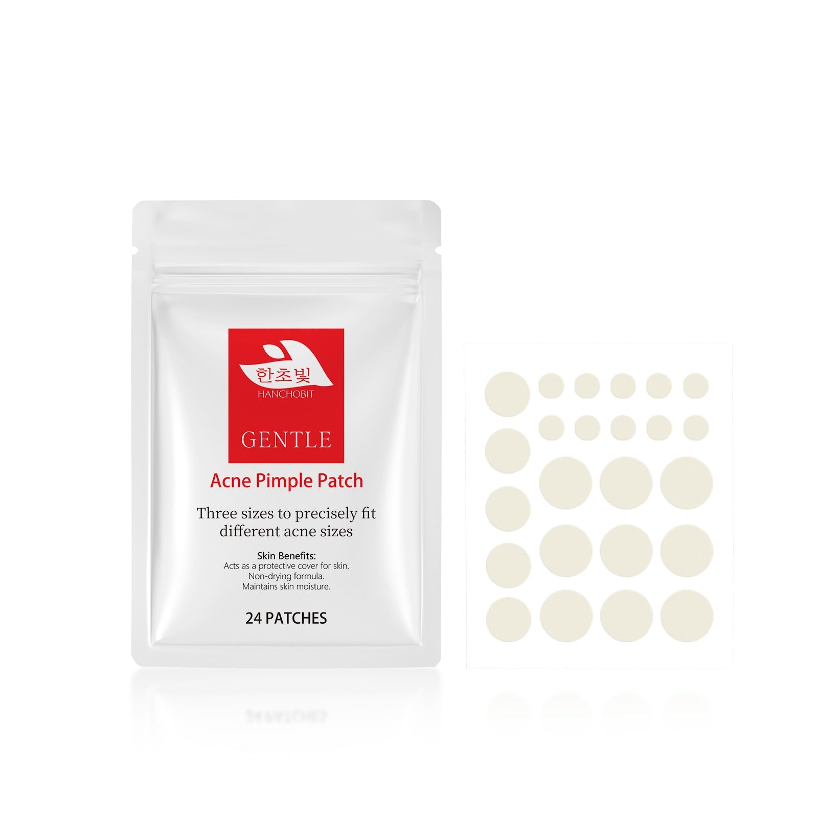 Clear Acne Patches, Gentle, Breathable, Fast-Acting, Skin-Friendly, Zit Cover, Pimple Spot Treatment ,24patches