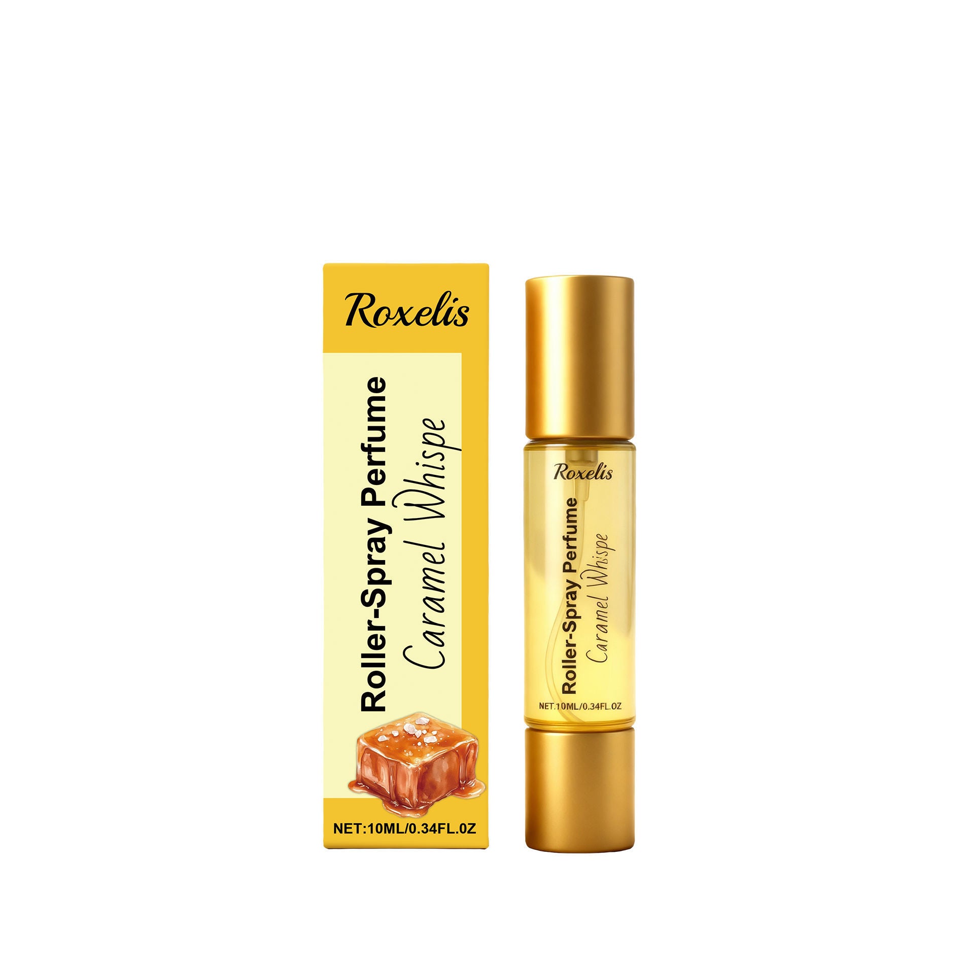 Caramel Roll-On Fragrance Spray, Natural Long-Lasting Scent, Portable Eau De Toilette ,10ml