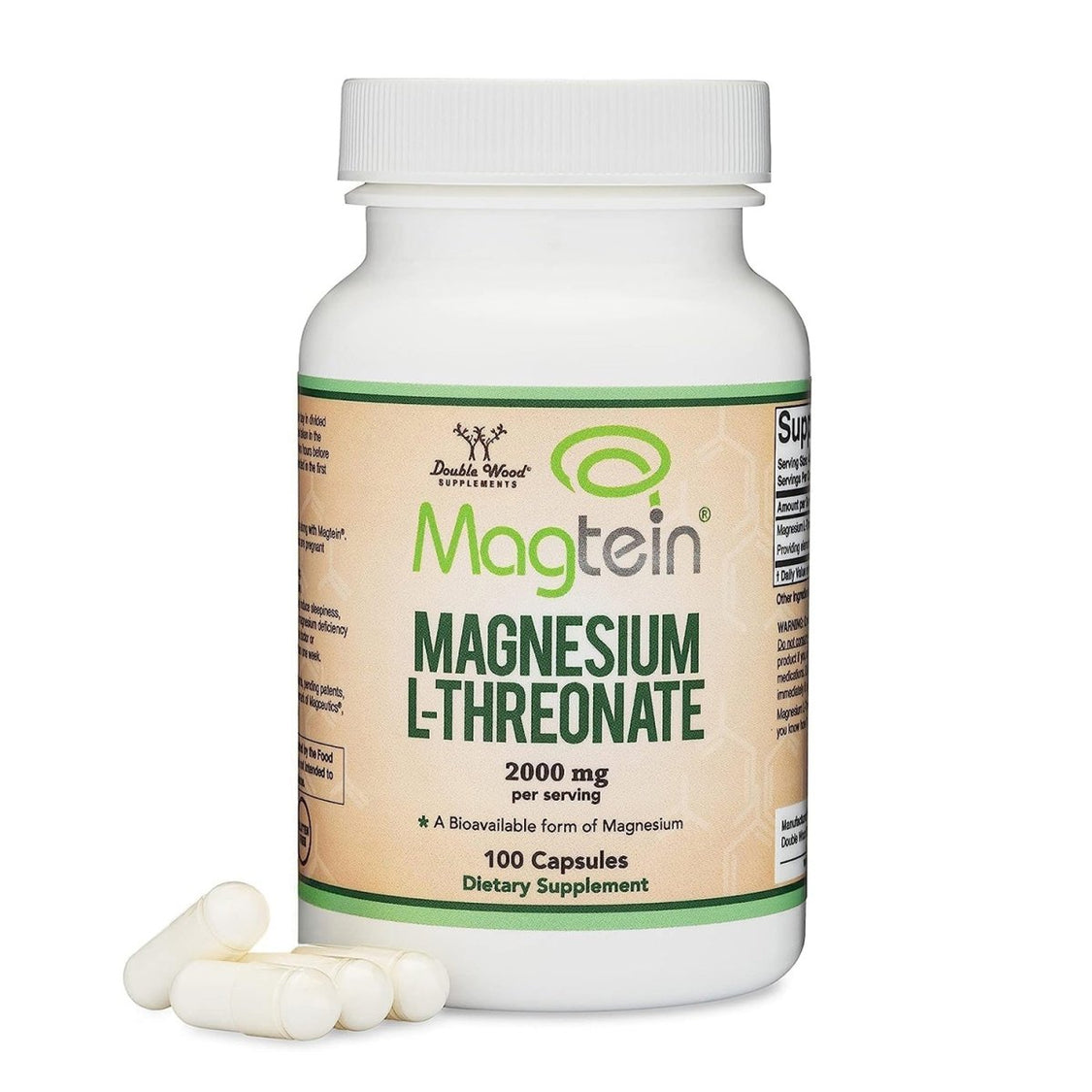 DoubleWood Supplements Magnesium L-Threonate 100 Capsules