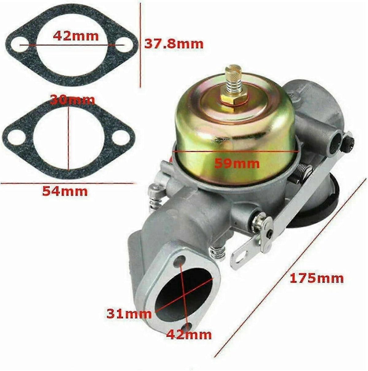 Carburetor For Briggs Stratton 491026/281707/491031 12hp Engine
