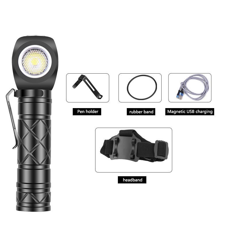 Magnetic LED Headlamp USB Rechargeable Flashlight 800LM Waterproof Camping Torch