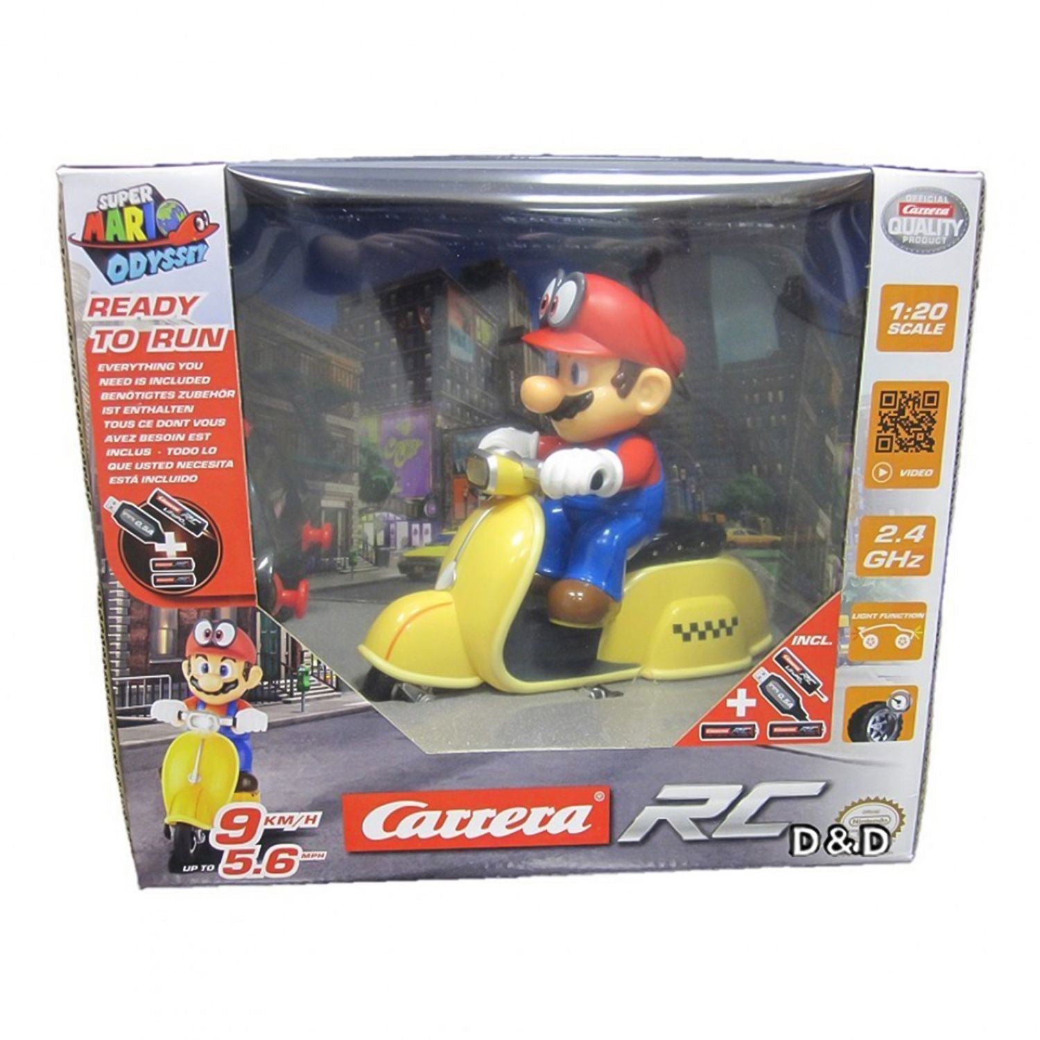 Carrera RC Super Mario Odyssey Scooter 1:20, 6+ years