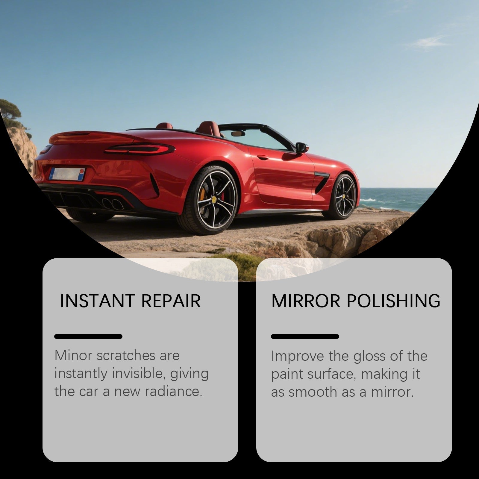Car Care Scratch Repair Kit, Car Paint Polishing, Gloss Restoration, Easy to Use ,1set