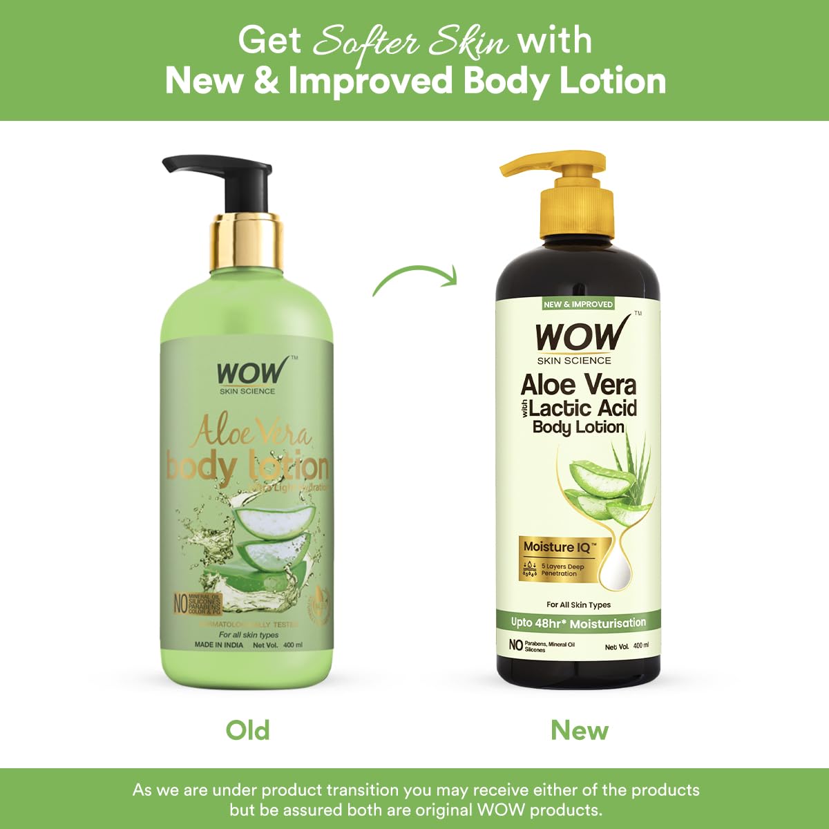 Wow Skin Science Aloe Vera Body Lotion 400 ML