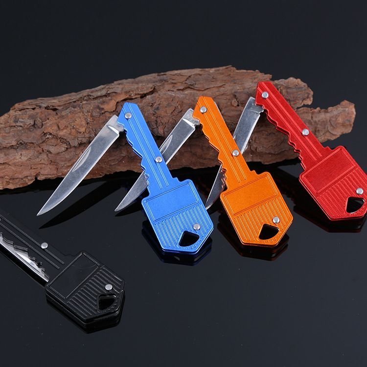 4pcs Mini Folding Key Knives Pocket Knife Keychain Multifunctional Camping Survival Tool