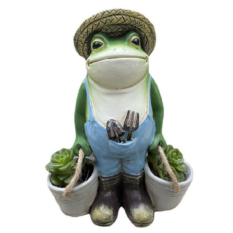 Funny Frogs Garden Statue Yard Decor Garden Animal Statue Frog Ornament