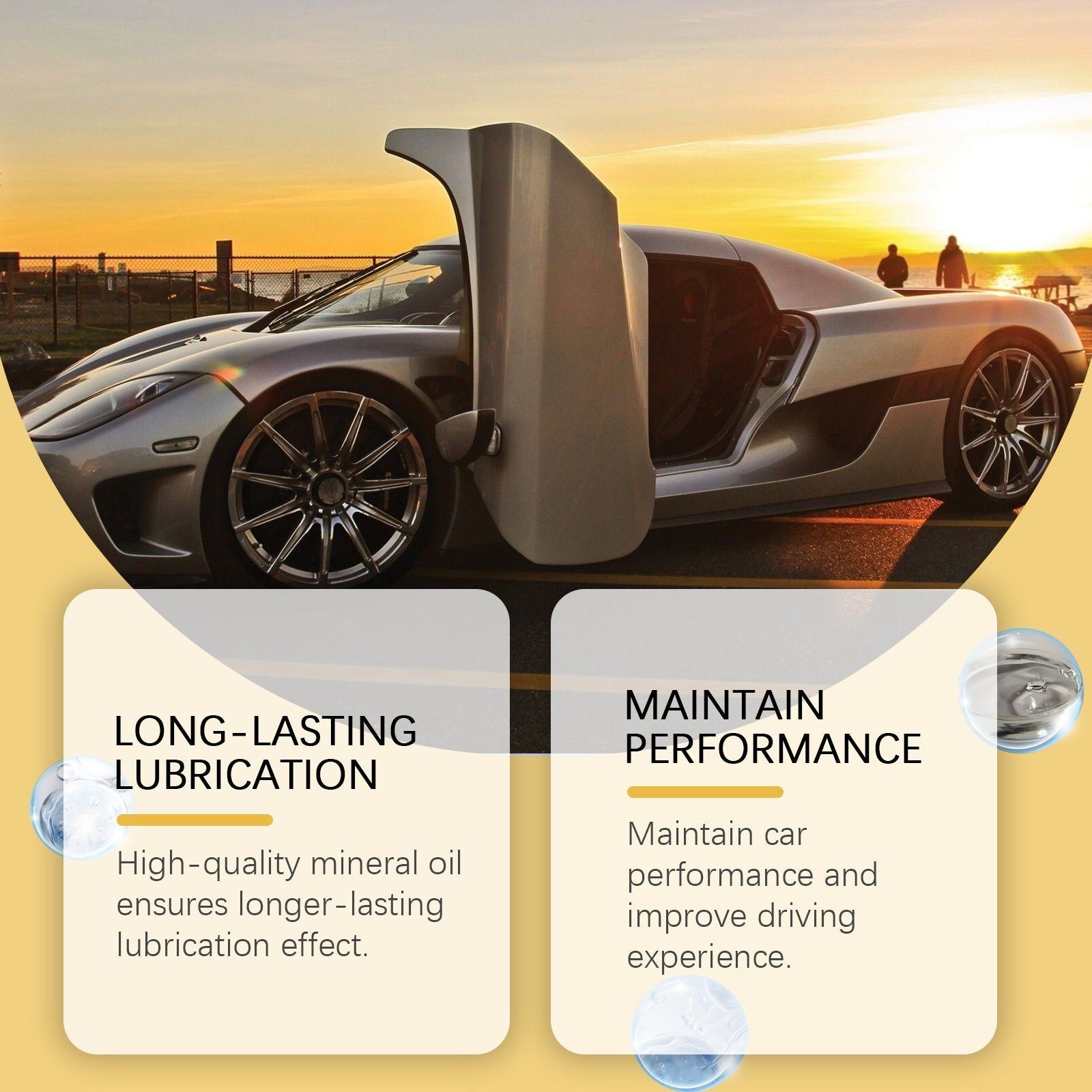 Automotive Care Grease, Multi-Function Lubricant for Car Maintenance, Rust Inhibitor, Easy to Use ,1set