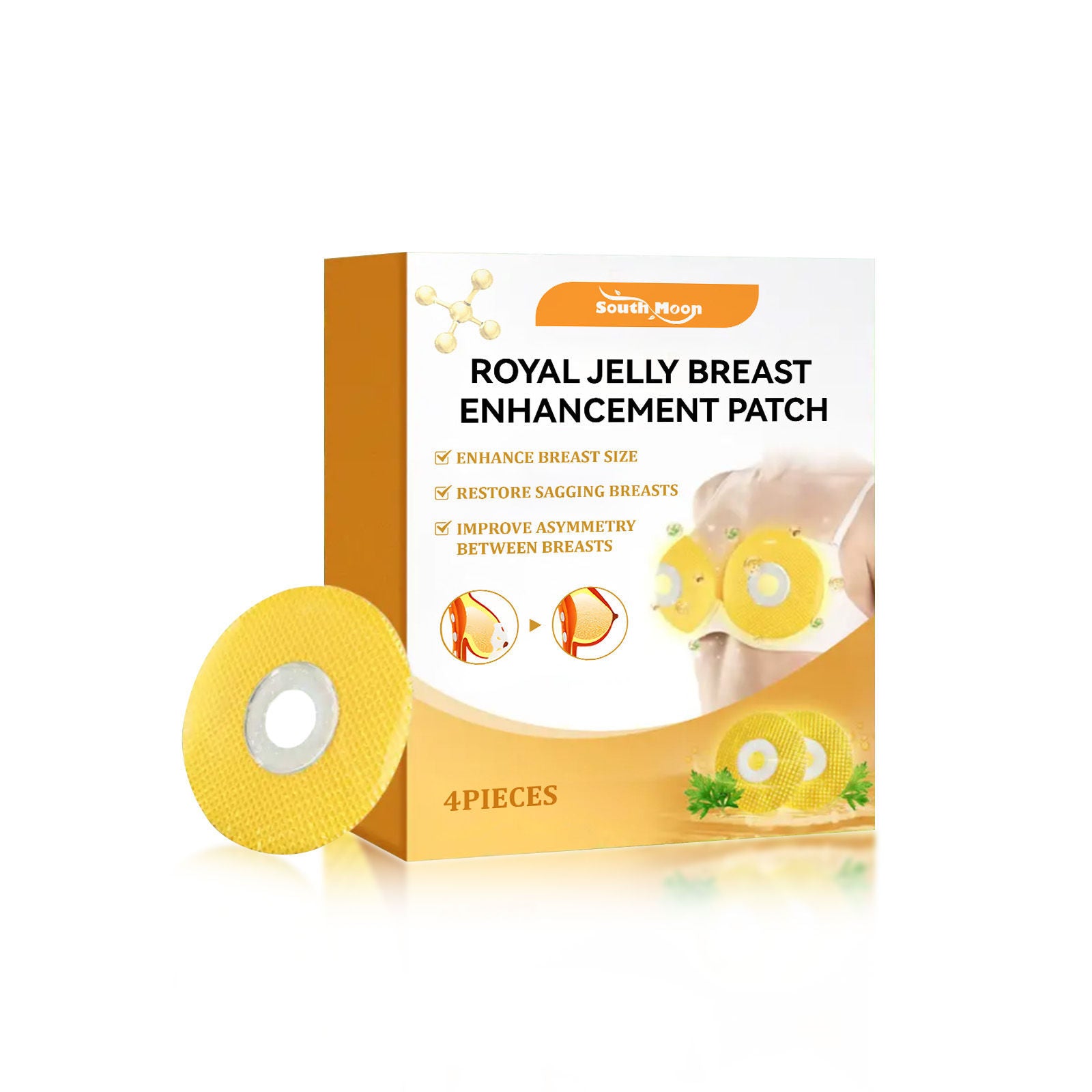Chest Care Patch, Hydrating, Moisturizing, Invisible, Breathable, Nourishing Skin ,4pcs