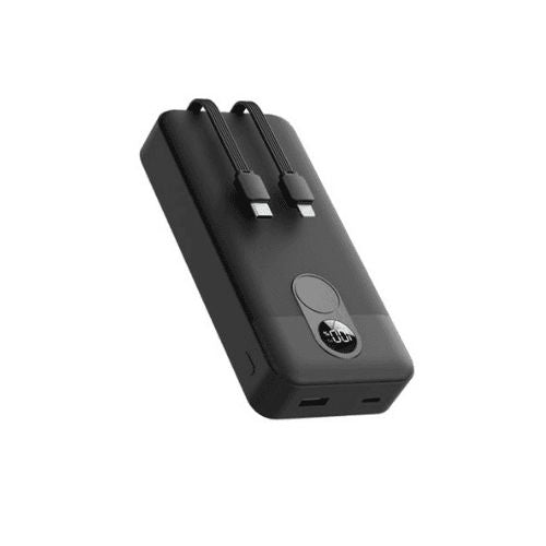 Porodo 20000mAh Power Bank Digital Display with Type-C &amp; Lightning Cable