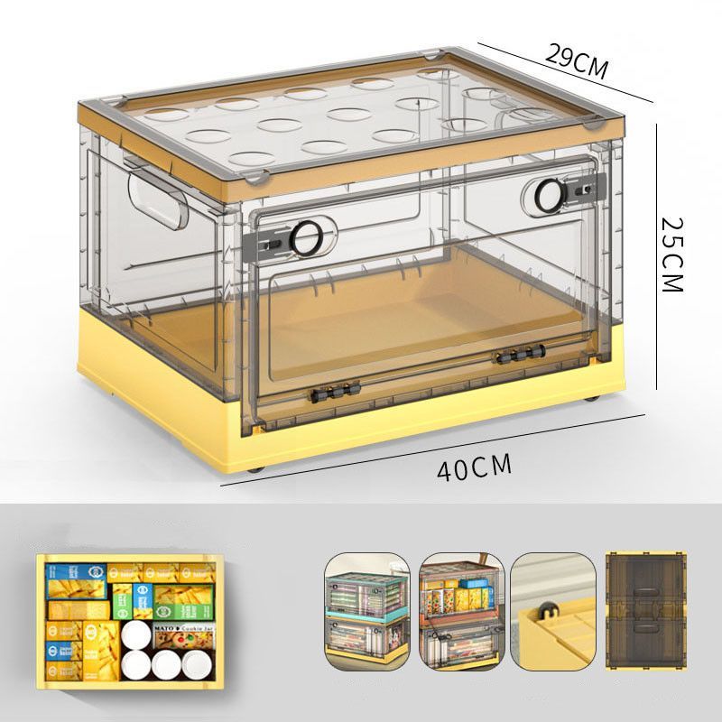 Camping Storage Box Outdoor Foldable Organizer Trunk Transparent Finishing Box