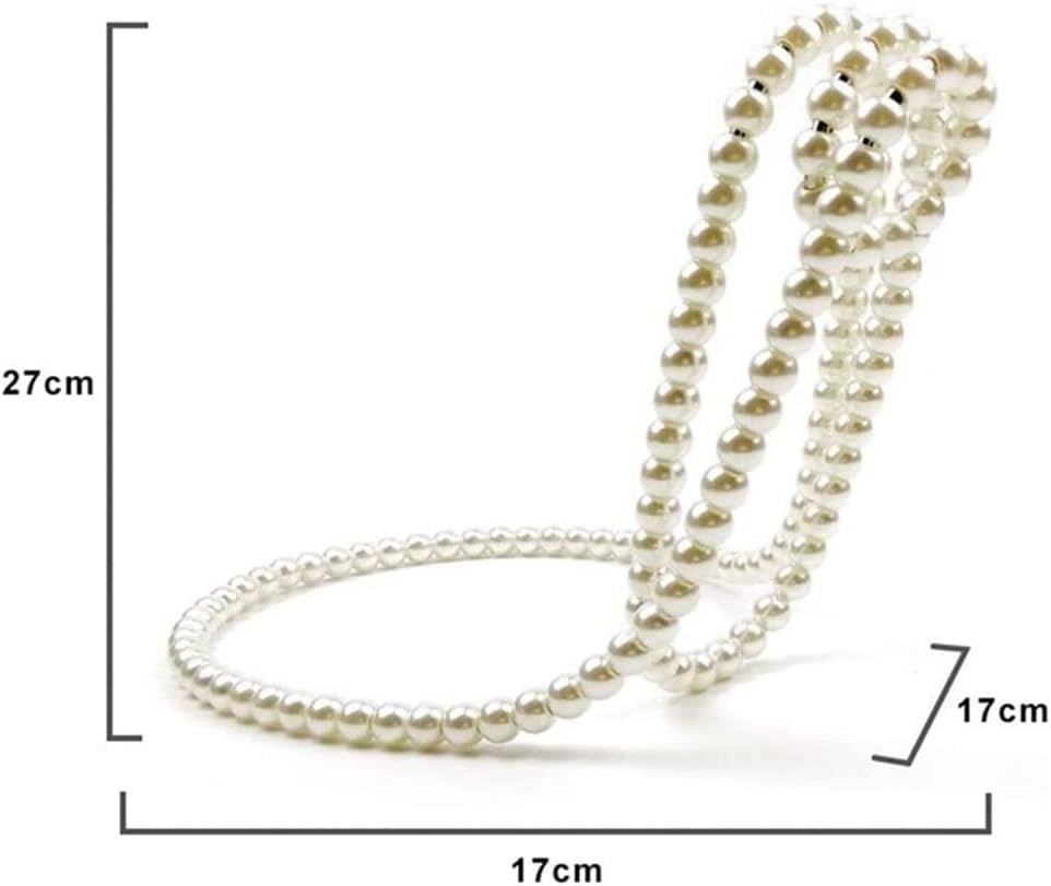 Pearl Necklace Shaped Floating Wine Bottle Holder Creative Metal Chain Wine Rack