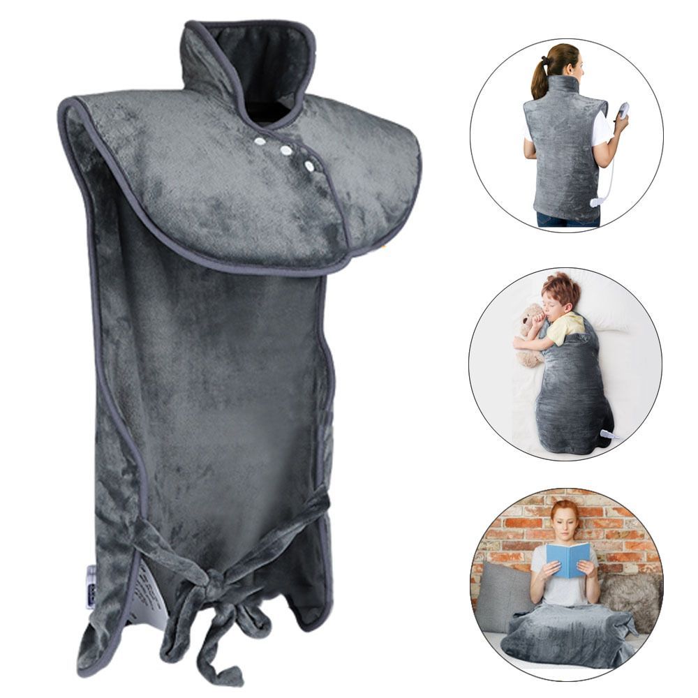 Electric Heating Pad Heating Wrap Shawl Soft Flannel Vest For Neck Shoulders Back