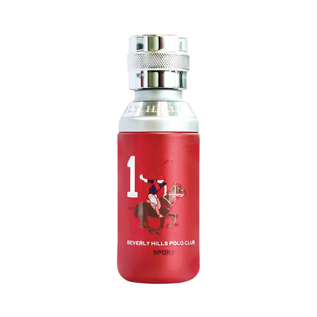 Beverly Hills Polo Club Sport No. 1 Eau de Toilette for Men, 100ml - Makasib Offer