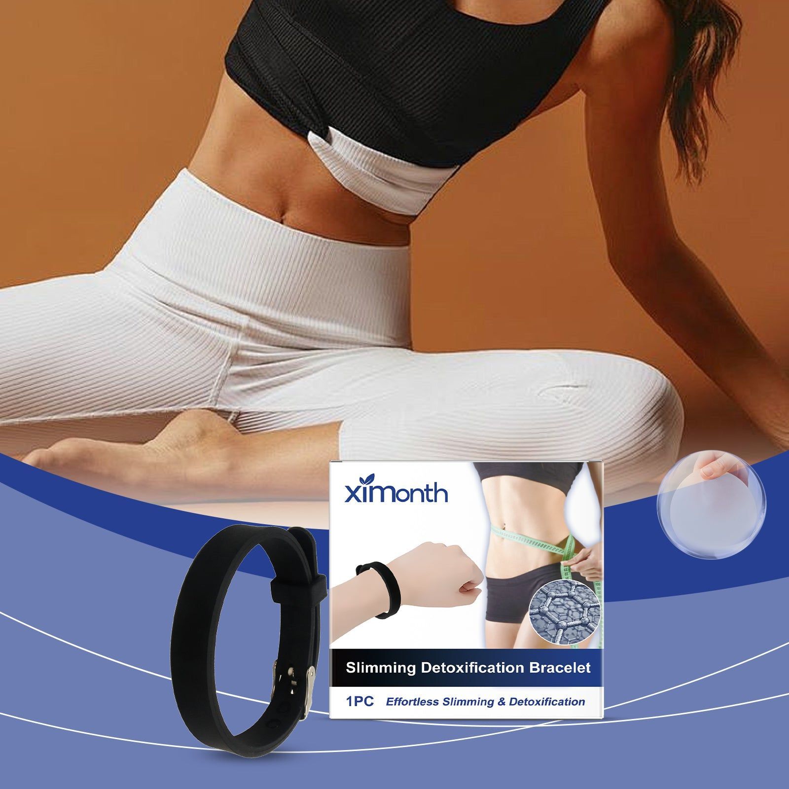 Body Care Bracelet, Fat Burner, Lymphatic Detox, Slimming, Comfortable, Stylish ,1pcs