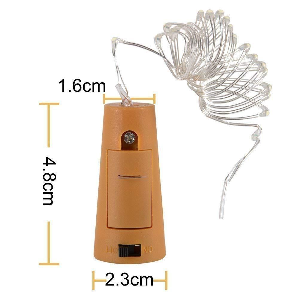2M Bottle Cork LED String Lights Wine Stopper Copper Wire Fairy Lights For Party Decor