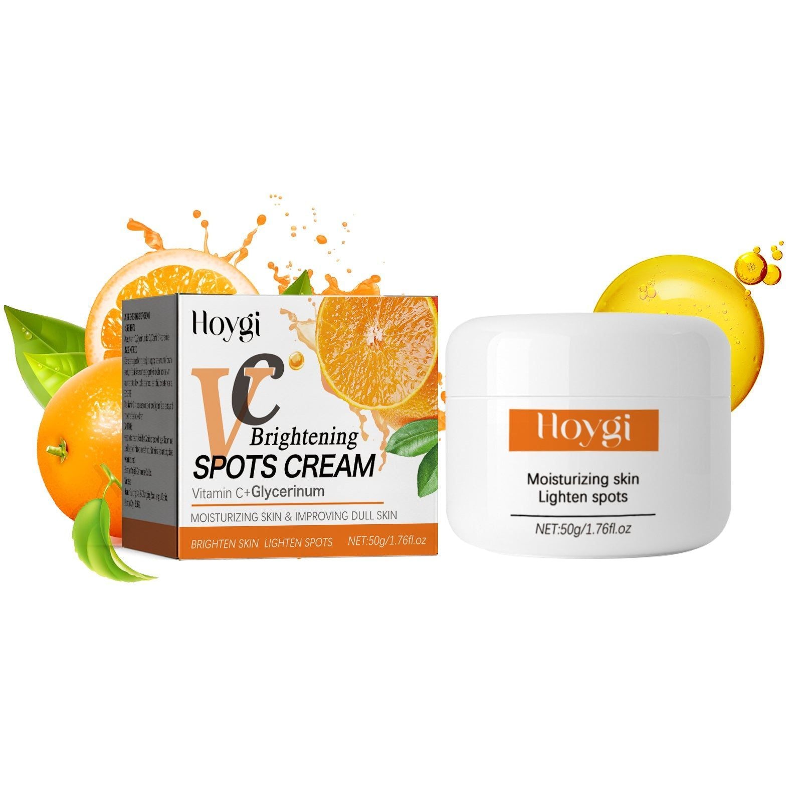 Brightening Vitamin C Cream, Reduce Spots, Dull Skin, Hydrate, Youthful Glow ,50g