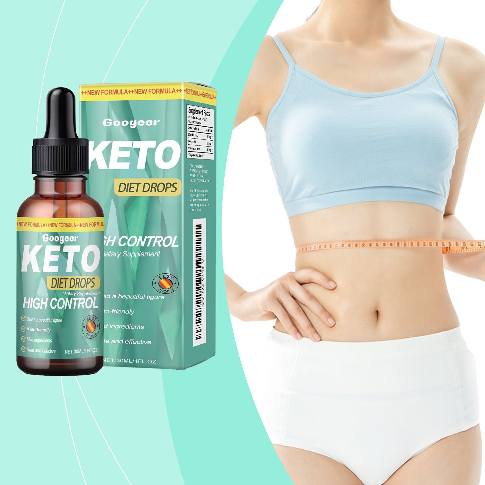 Body Care Diet Drops, Boost Energy, Keto Friendly, No Sugar, Fast Results ,30ml