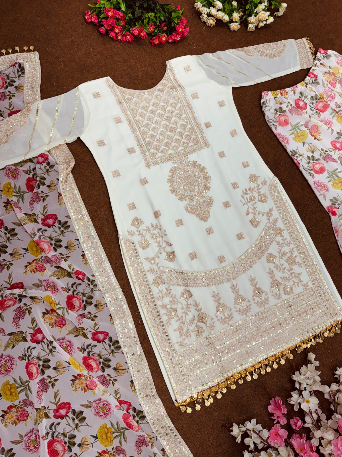 Fab Zone Women's Kurti Plazzo Set With Digital Print Work