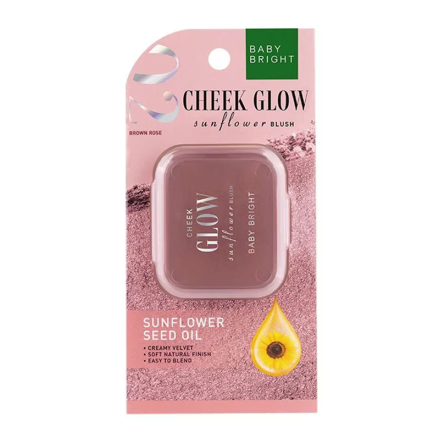 CHEEK GLOW SUNFLOWER BLUSH 5.2G BABY BRIGHT (M) 02 BROWN ROSE