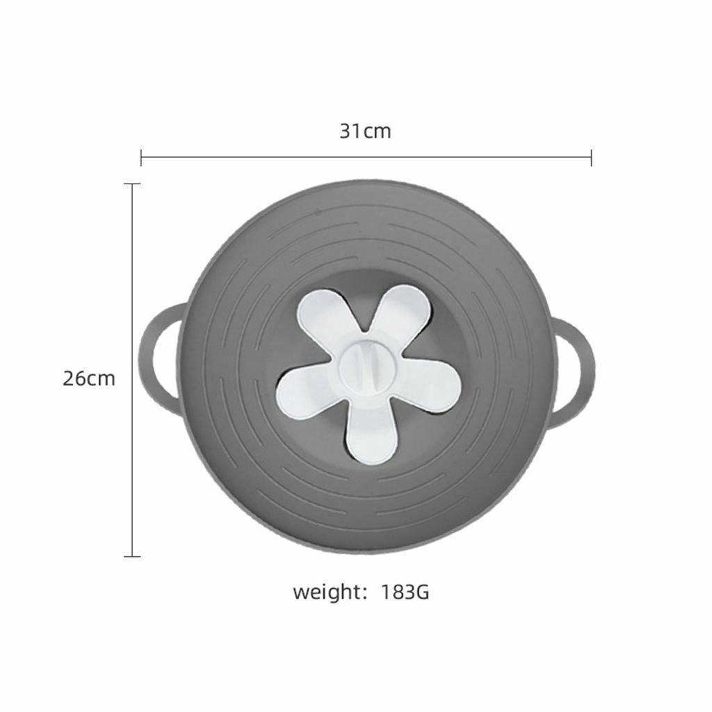 Silicone Spill Stopper Lid  Boil Over Safe Cover Multi Function Kitchen Tool For Steam Pot