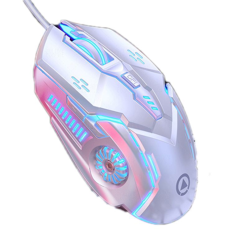 Optical Gaming Colorful Mouse Wired With 6 Buttons 7 Colors DPI 1200 to 3200
