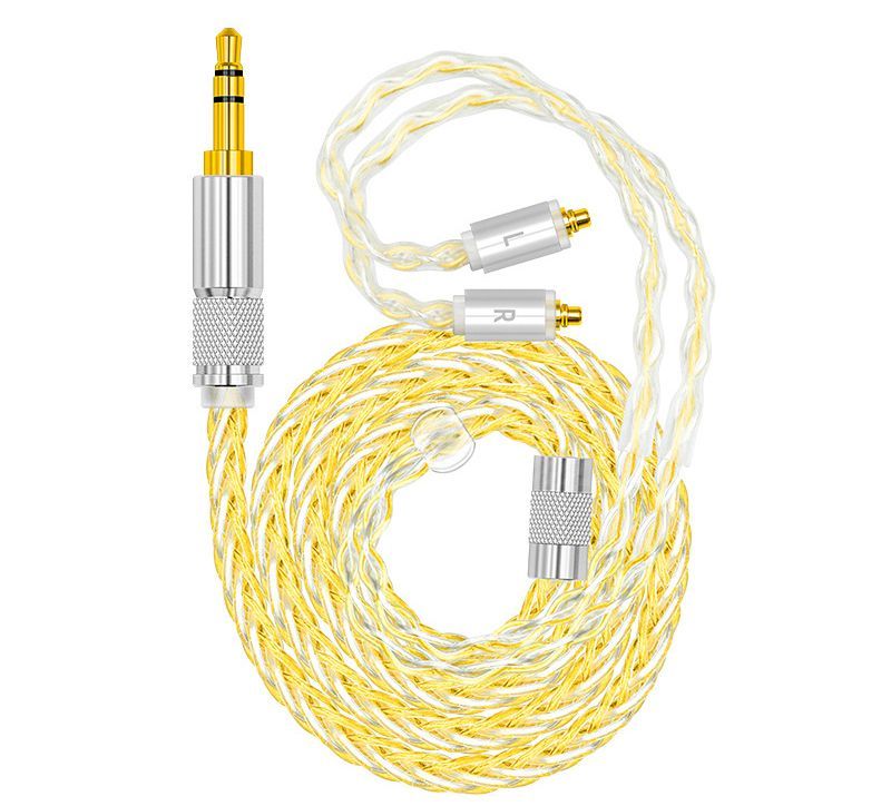 Earphone Cable Headphone Extension Cable Silver Plated Copper Stereo Audio Cord