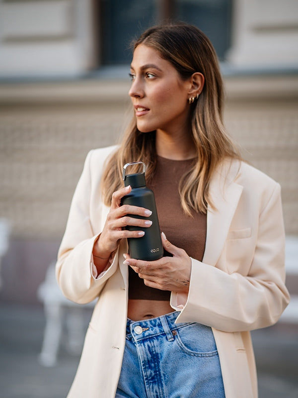Timeless Dark Stainless Steel Bottle - 600ml