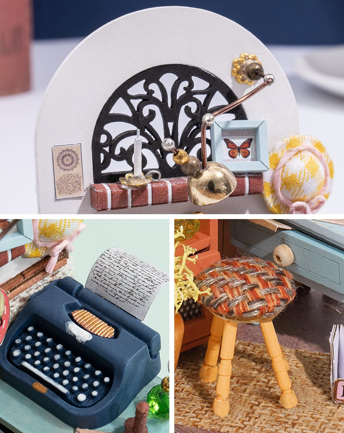 DIY Dollhouse Miniature Kit Mini House Assembly Toy Puzzle Wooden Craft Gifts