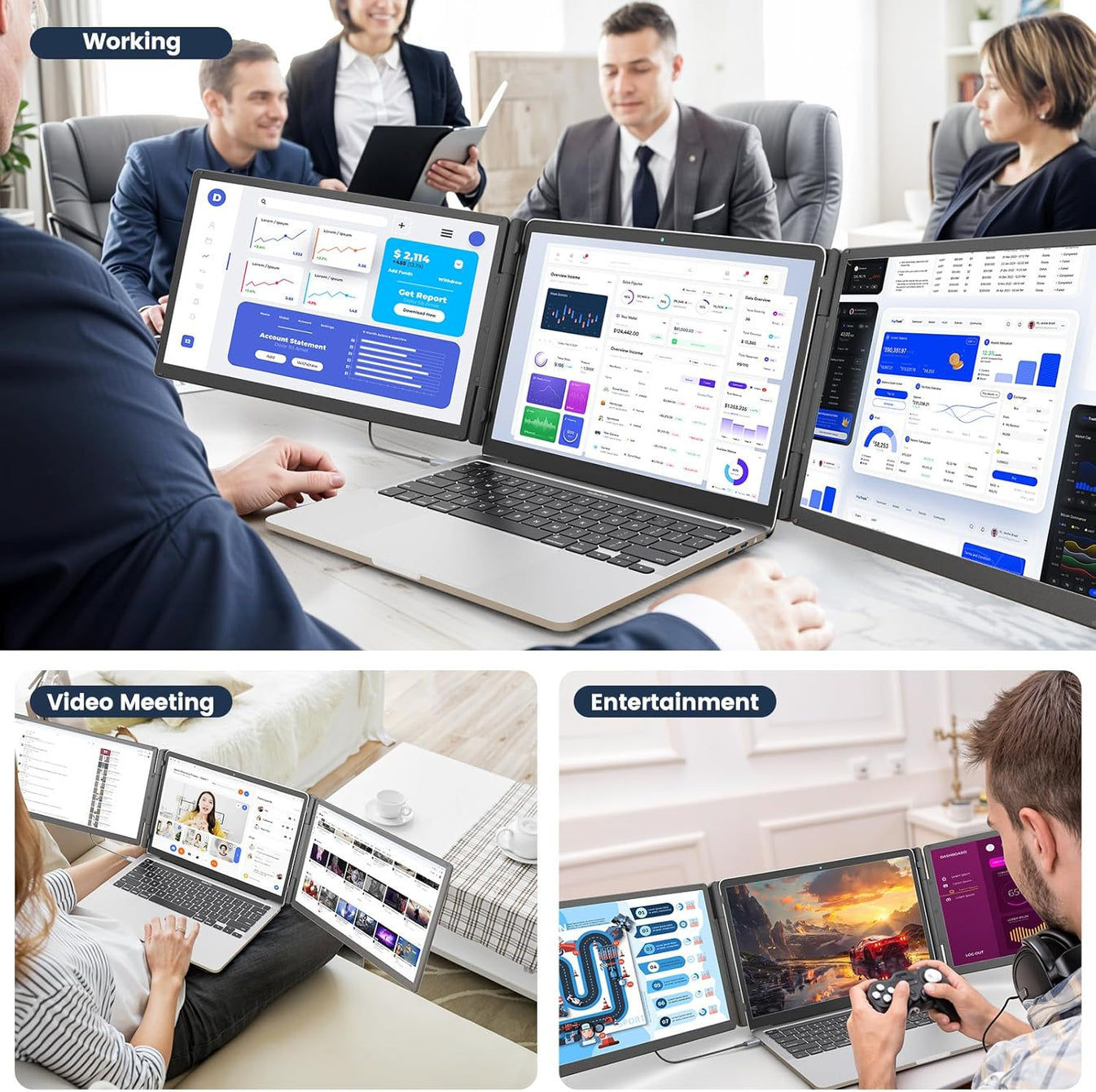 V2com Laptop Portable Monitor S5pro 15.6inch