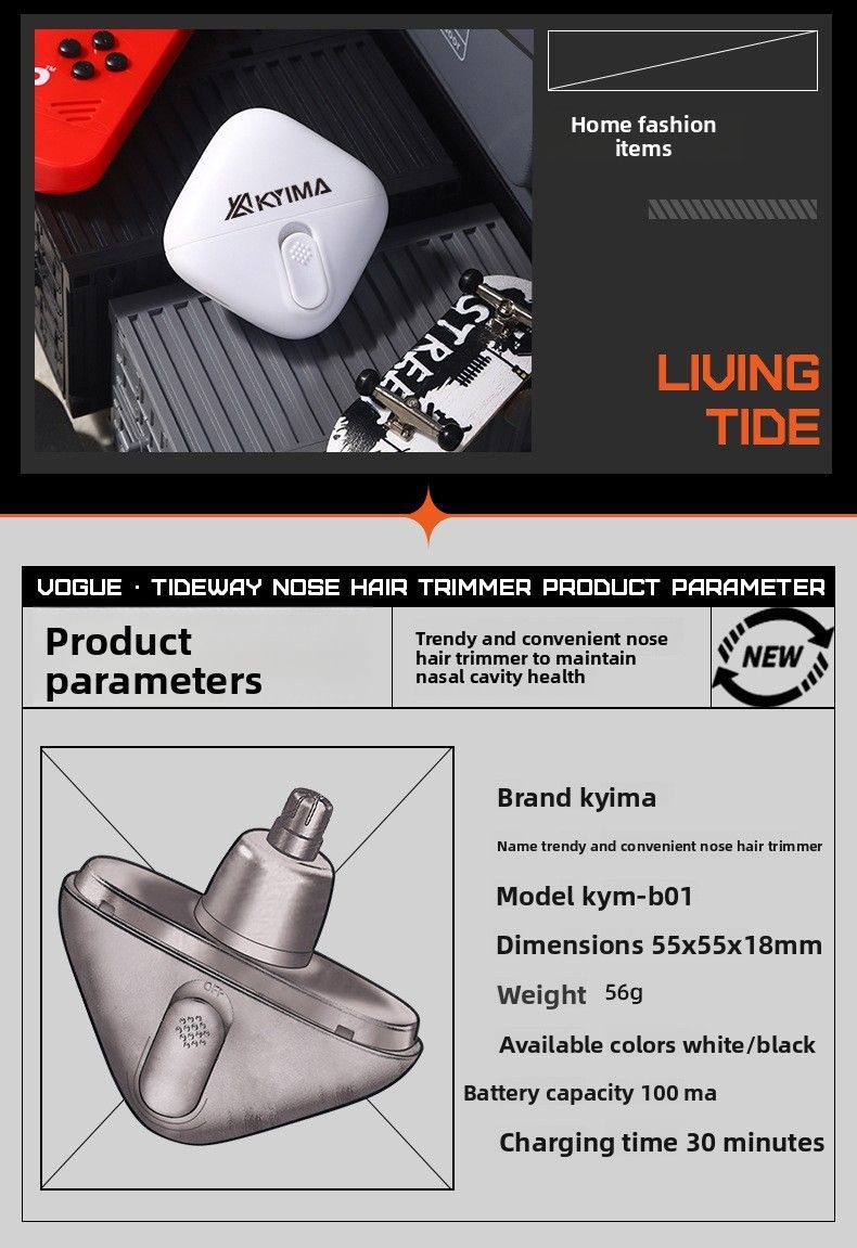 USB Rechargeable Nose Hair Trimmer Kit