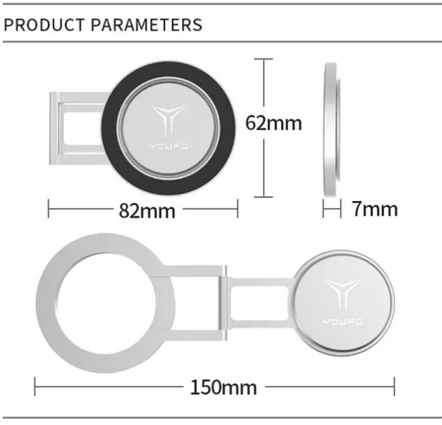 Laptop Side Mount Phone Holder Magnetic Screen Extender Adjustable Phone Stand