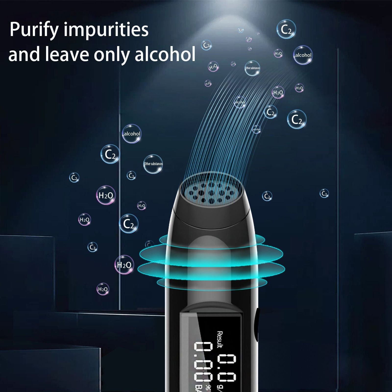 Breathalyzer Portable Alcohol Tester High Accuracy Digital Alcohol Detector