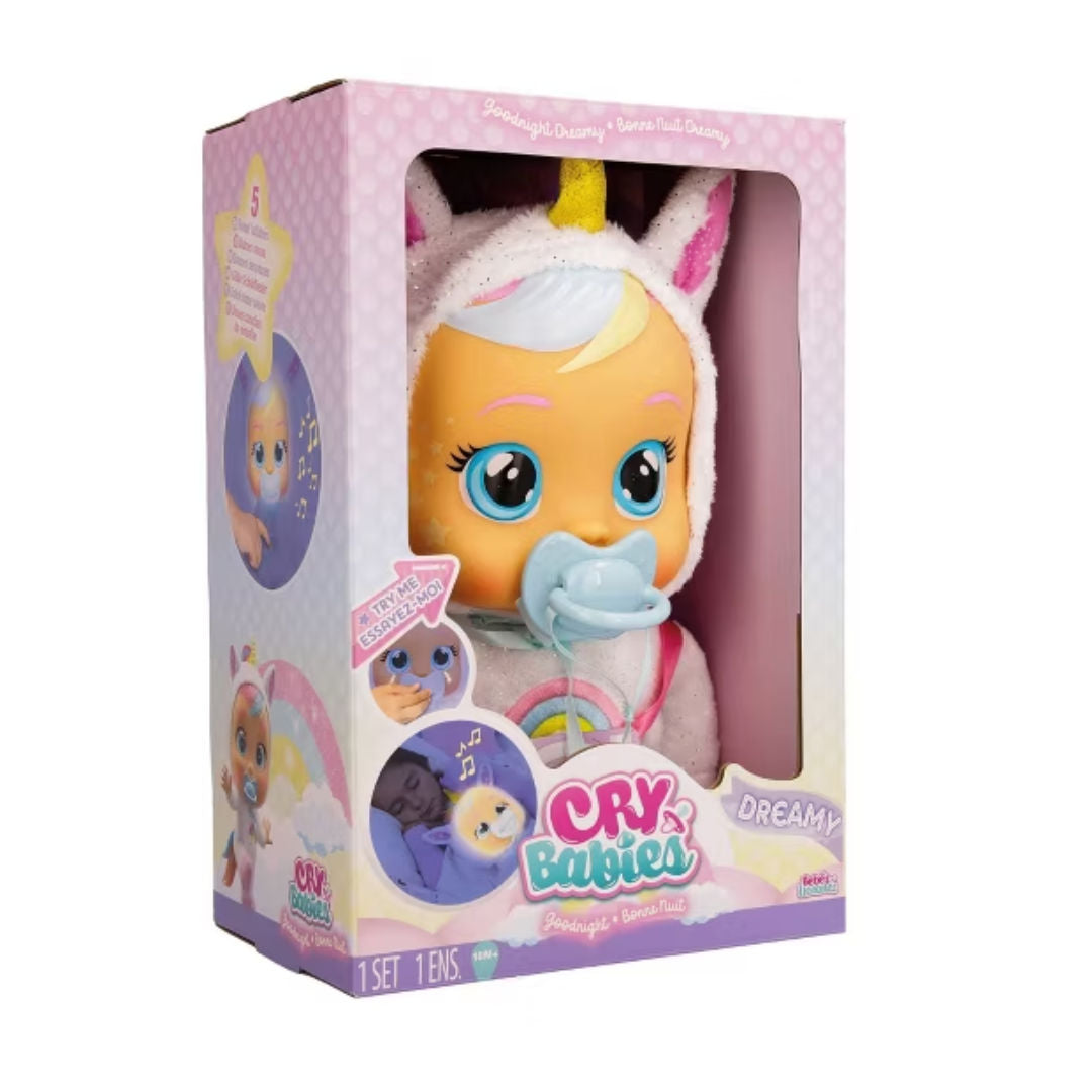 Cry Babies Goodnight Dreamy Interactive Doll, 30 cm