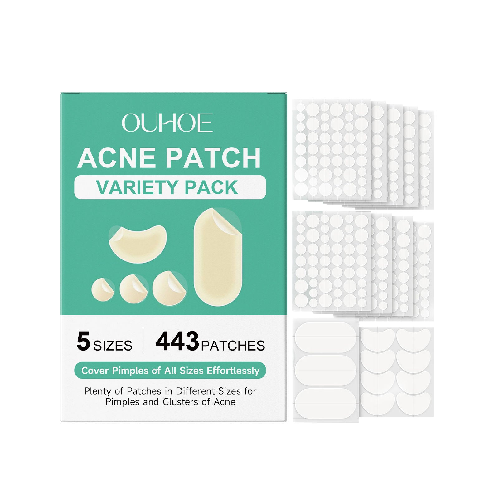 Clear Acne Patch Set, Pimple Popping, Zit Cover, Fast Healing, Skin Care ,1set