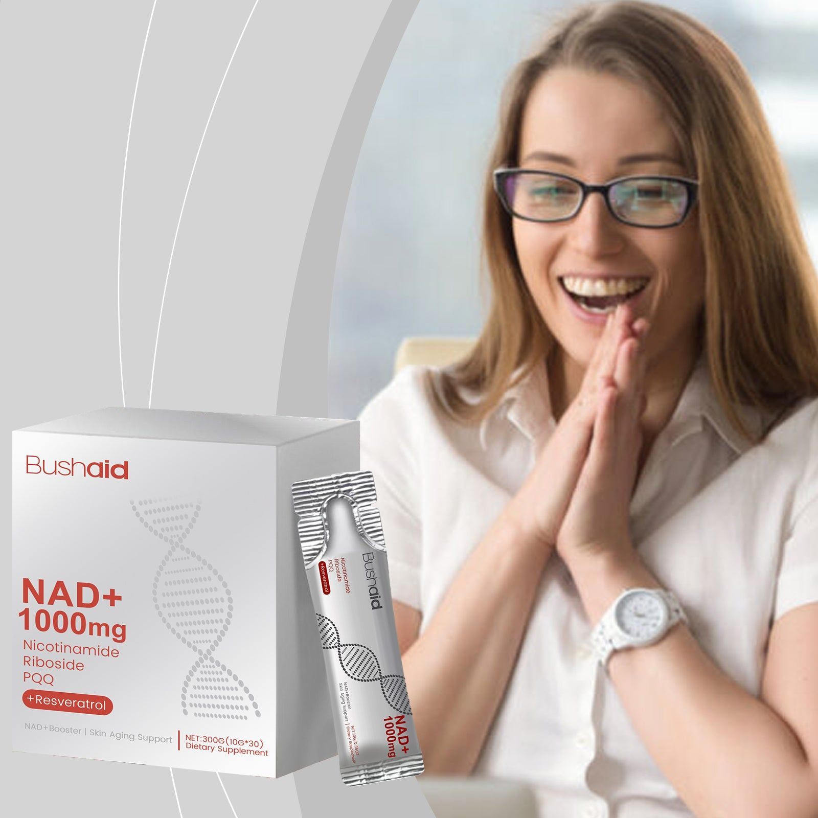 Revitalize Your Body with BushAid Anti-Aging Drink, Boost Energy & Personal Care ,300g