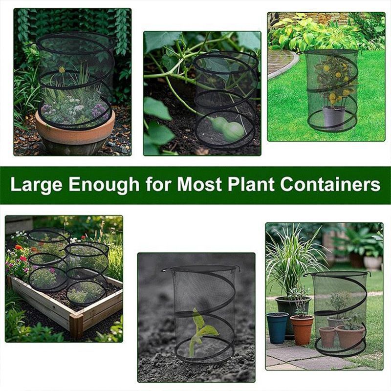 Pop Up Tomato Accelerator Plant Protector Cage Mesh Plant Guard Cover Net Greenhouse
