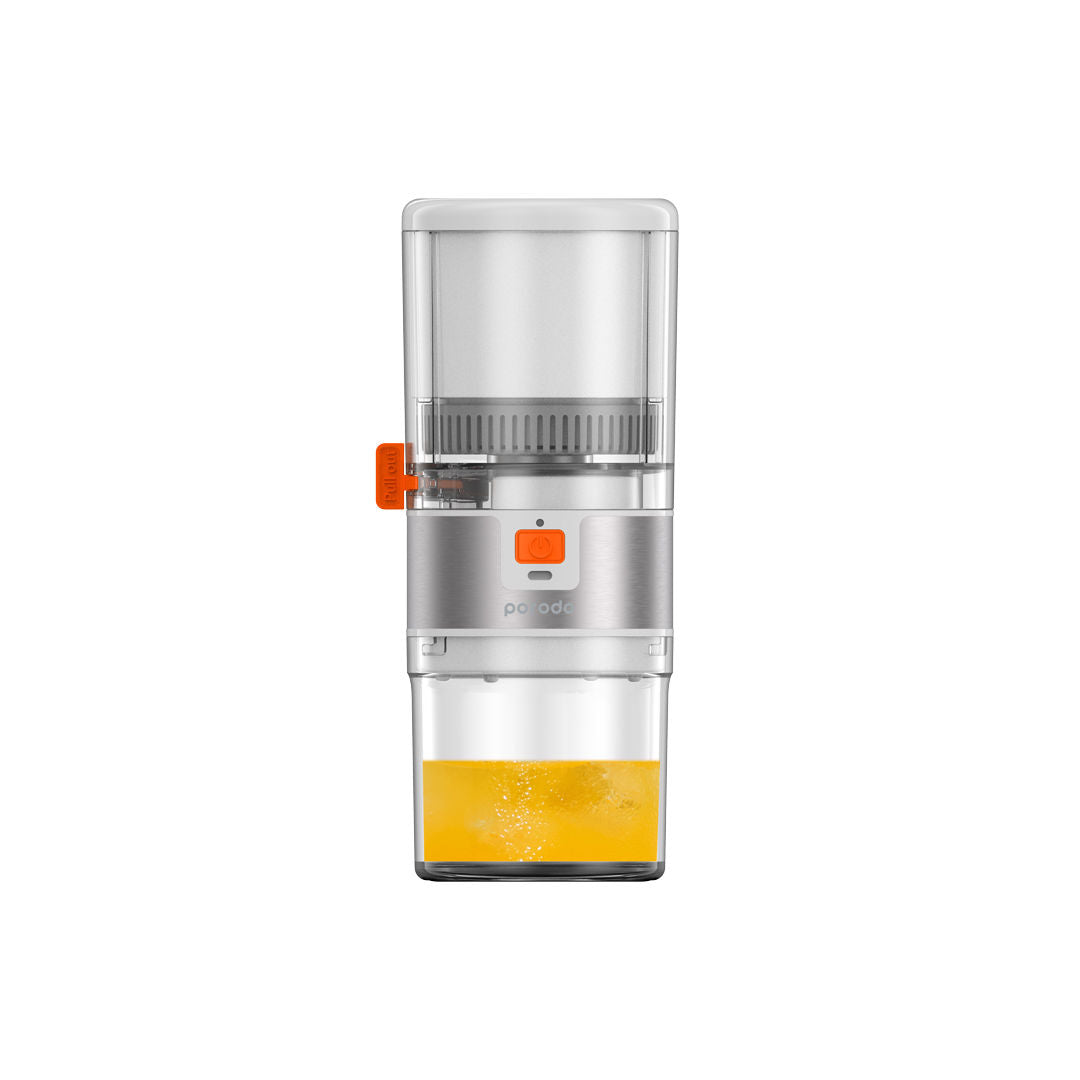 Porodo Lifestyle Portable Slow Juicer, 55W, White/Orange