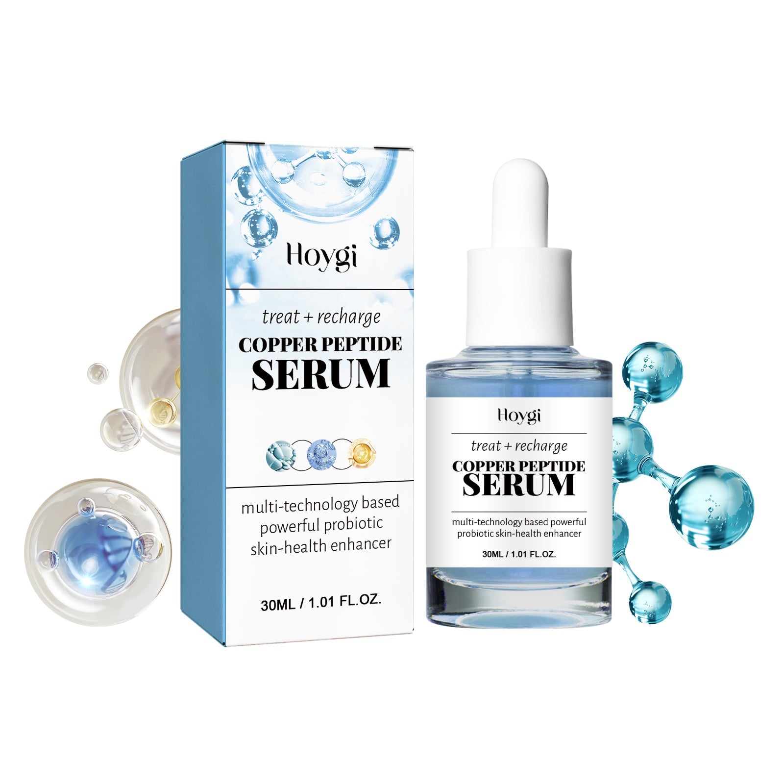Copper Peptides Serum for Pore Tightening, Anti-Aging, Hydrating, Brightening ,30ml