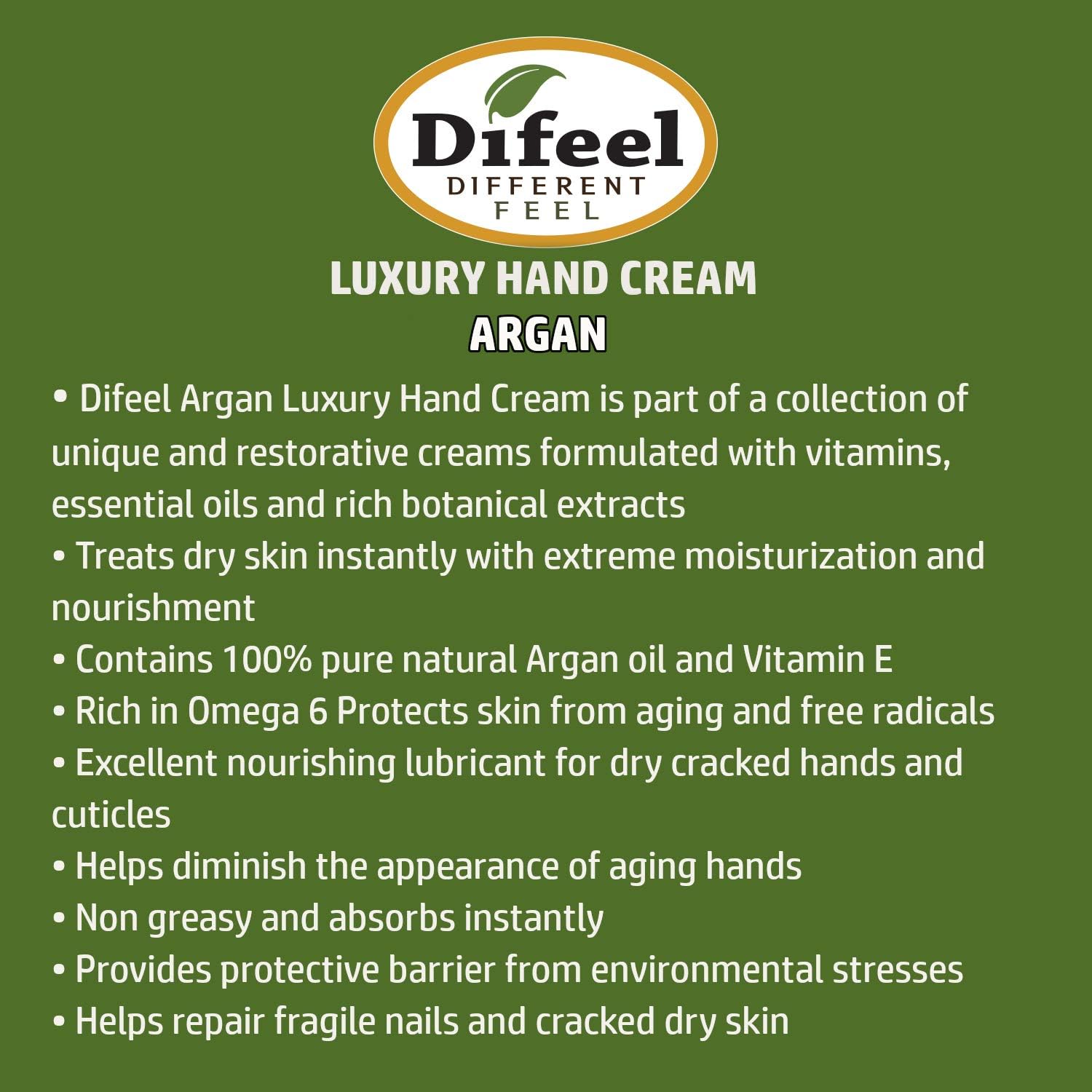 Difeel Hand Cream Argan Oil 40G