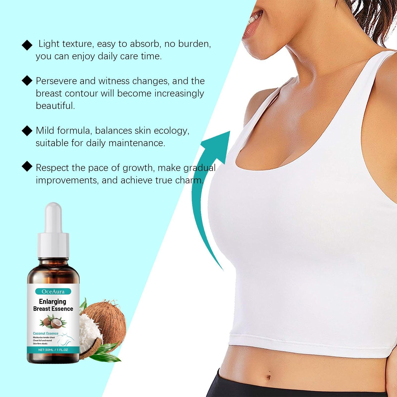 Chest Care Serum, Lifts, Tightens, Moisturizes, Boosts Elasticity, Firming ,30ml