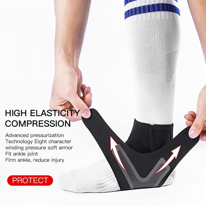 2pcs Sports Compression Ankle Sleeve Foot Ankle Protector Anti Sprain Support Brace
