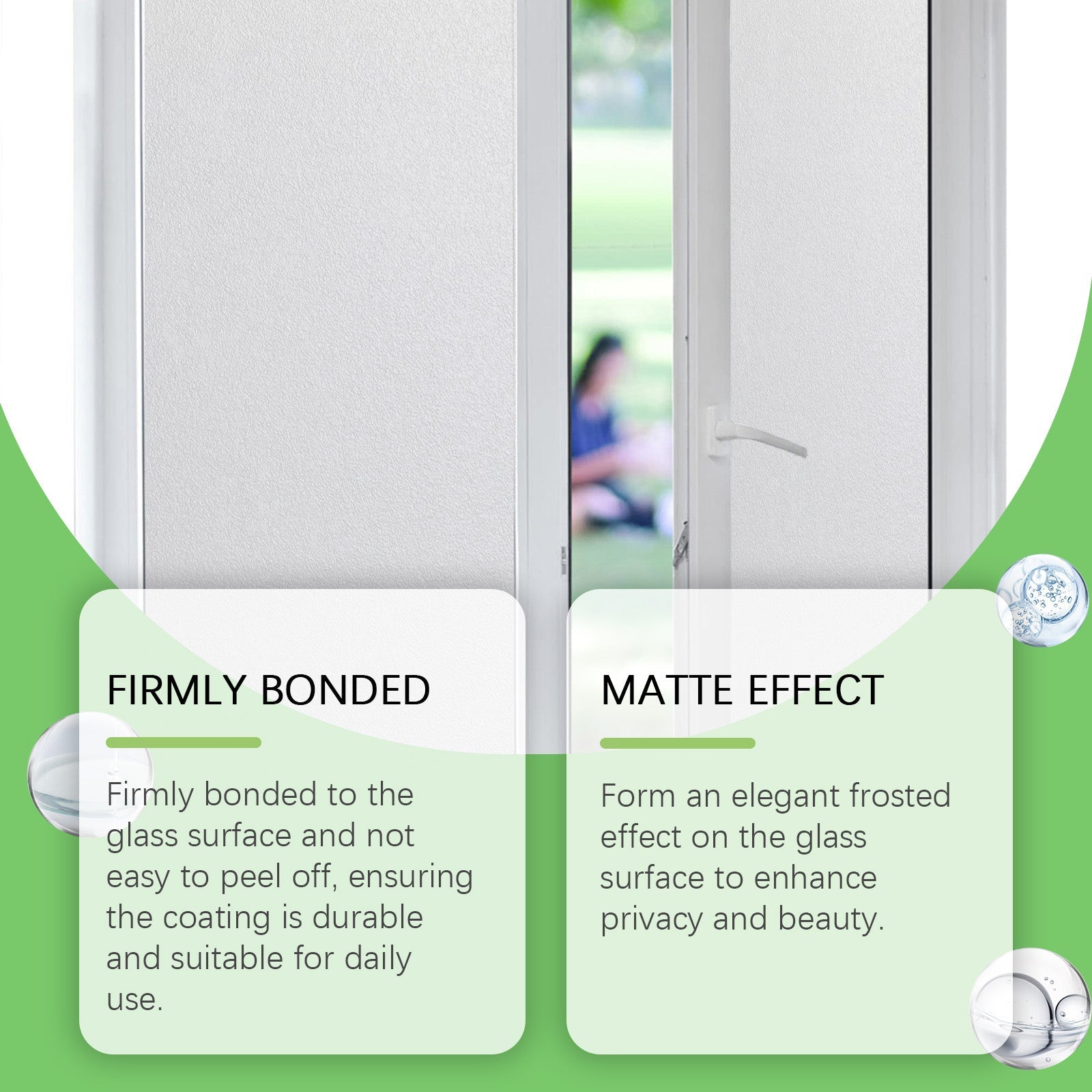 Frosted Glass Paint, Waterproof, Scratch-Resistant, Privacy & Light Protection ,1set