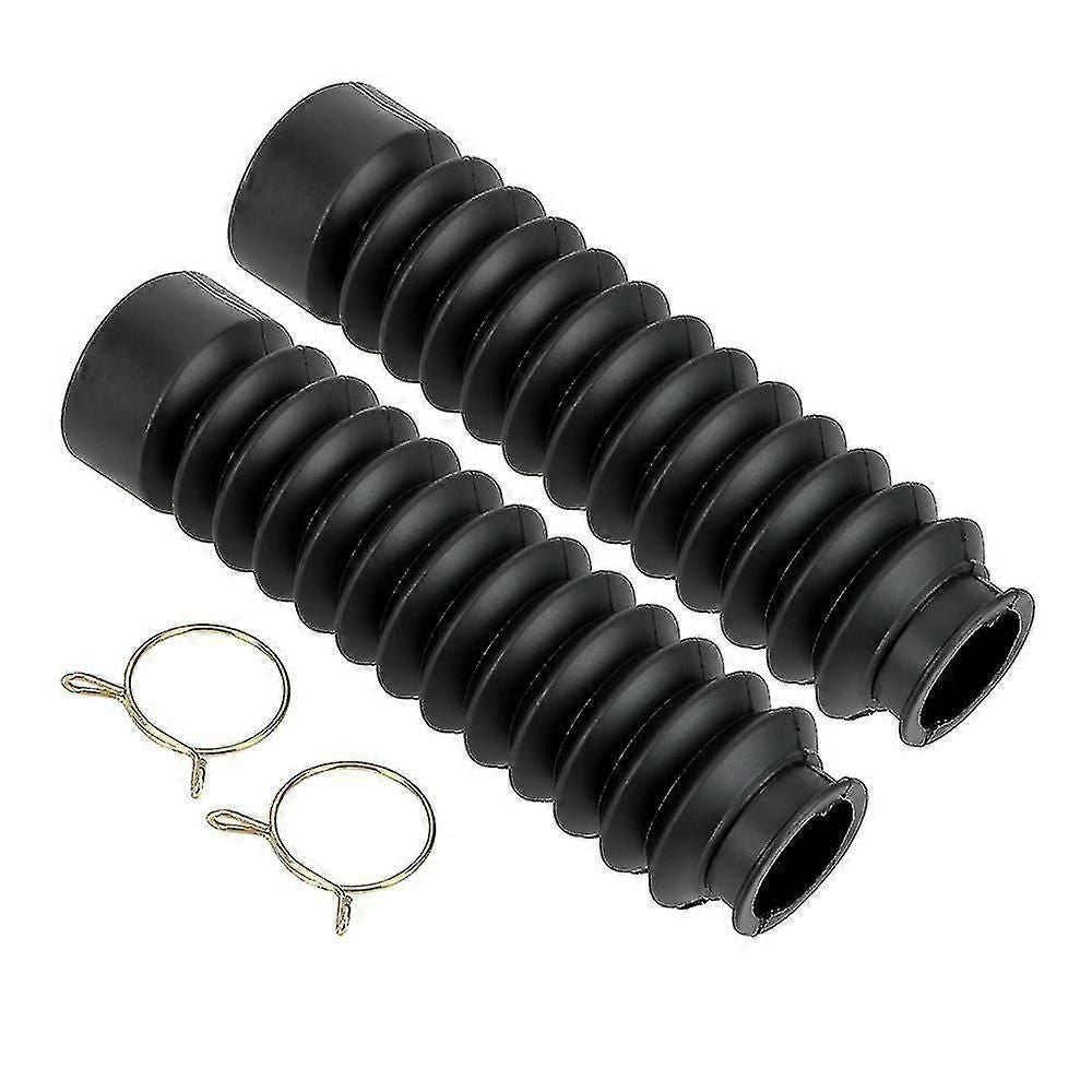 2pcs Front Fork Covers Front Fork Cover Front Motorcycle Protective Boots Shockproof Bellows Fork Shock Absorber 205 X 42mm